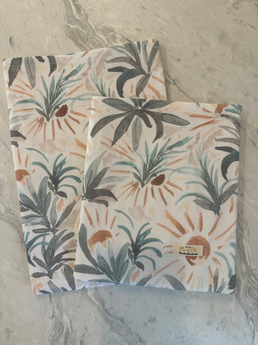 Pastel Tropical Book Sleeve